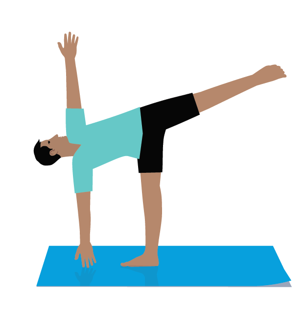 Man doing yoga